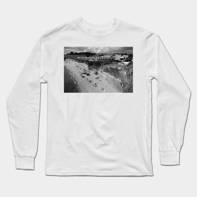 Ladram Bay Jurassic Coast Devon England Long Sleeve T-Shirt by Andy Evans Photos